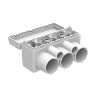 Blokas paskirstymo Al 3x50/Cu 3x35 + 2x6.0mm2 geltonai-žalias 1000V SLT 50-3-2 - MOREK