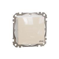 Perjungiklis p/t viengubas IP44 be rėmelio dramblio kaulo spalvos 10A 250V SEDNA DESIGN - SCHNEIDER ELECTRIC