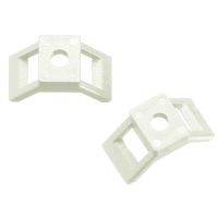 Laikiklis dirželiui 15x22.5mm prisukamas M5 baltas ICC61044 [100] - INTERCABLE