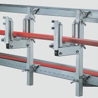 Skridinys metaliniams konstrukcijoms 100x240x252mm 3 ritinių D42mm PRK3-100 - VETTER