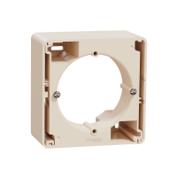 Dėžutė v/t vienguba dramblio kaulo spalvos universali SEDNA DESIGN - SCHNEIDER ELECTRIC