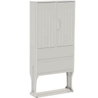 Skydas v/t 820x795x245mm IP44 poliesterio pamatas su pertvara OSZ 80x80+FP - EMITER