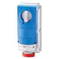 Lizdas CEE vertikalus 5P 16A  sunkiom sąlygom 400V IP66 6h su kirtikliu be dėžės - GEWISS