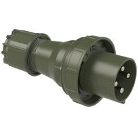 Kištukas CEE a/k 4P 125A 400V 6h IP67 žalias POWER TWIST - PCE