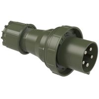 Kištukas CEE a/k 5P 125A 400V 6h IP67 žalias POWER TWIST - PCE