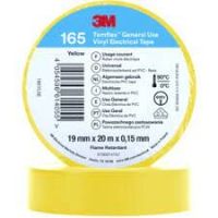 Izoliacija 19mmx20m geltona nuo 0C iki 90C Temflex 165 - 3M