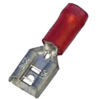 Antgalis izoliuotas 0.5-1mm2 raudonas (plokštieji lizdai 6.3x0.8) neilonas ICIQ168FHB [100] - INTERCABLE