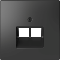 Dangtelis dvigubas kompiuterio lizdui RJ45 antracit - SCHNEIDER ELECTRIC