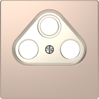 Dangtelis TV/SAT lizdui 2/3 skylių šampano spalvos System Design - SCHNEIDER ELECTRIC