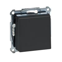 Lizdas p/t SCHUKO su dangteliu IP20 be rėmelio su apsauga nuo vaikų užspaudžiami kontaktai antracito spalvos 16A 250V System M - SCHNEIDER ELECTRIC