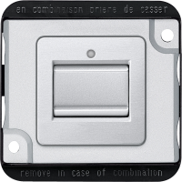 Perjungiklis p/t viengubas antivandalinis užspaudžiami kontaktai aliumininis 10A 250V Merten - SCHNEIDER ELECTRIC