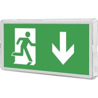 Šviestuvas v/t LED 1W IP65 6500K evakuacinis su 3 val. akumuliatoriumi M/NM 20m Helm S 3PLED D540 - NORTHCLIFFE