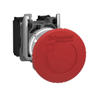Mygtukas STOP 1no+1nc su fiksacija 22/40mm grybo formos raudonas IP66 ATEX D XB4 Harmony - SCHNEIDER ELECTRIC