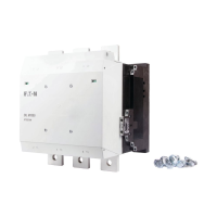 Kontaktorius 3P 560kW 110-250V AC/110-350V DC 2no+2nc DILM1000/22(RA250) - EATON