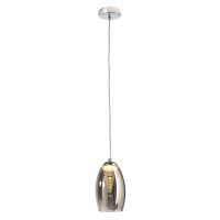 Šviestuvas pakabinamas LED 4W 3000K 180lm D-115mm dimeriuojamas stiklas chromo spalvos su 1.2m pakabinimo laidu ELECTRA - DEKO LIGHT