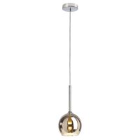 Šviestuvas pakabinamas 1x28W G9 D-135mm stiklas chromo spalvos su 1.2m pakabinimo laidu BUNDA - DEKO LIGHT