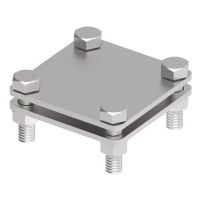 Sujungimas juostoms iki 40mm nerūdijančio plieno V4A - GROMTOR