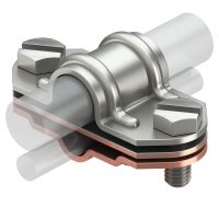 Jungtis vielai 8-10mm su strypu 16mm arba juosta 30mm išardoma nerūdijančio plieno - varinė 226ZV VA - OBO BETTERMANN