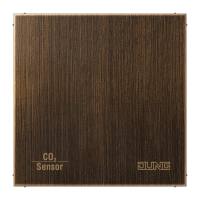 Jutiklis CO2 su temperatūros kontrole sendinto žalvario spalvos KNX - JUNG