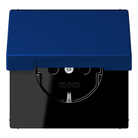 Lizdas p/t SCHUKO su dangteliu 16A 250V bleu outremer fonce spalvos LE CORBUSIER - JUNG