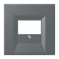 Dangtelis dvigubas TAE/USB lizdui gris foncé 31 LE CORBUSIER - JUNG