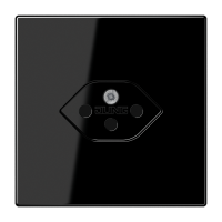 Lizdas p/t šveicariško tipo juodos spalvos 10A 250V LS - JUNG