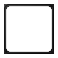 Rėmelis tarpinis viengubas juodas matinis LS - JUNG