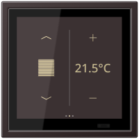Valdiklis KNX juodos dark spalvos LS ZERO Touch - JUNG
