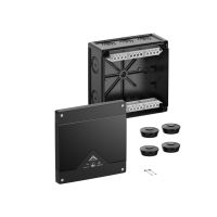 Dėžutė v/t [182x182x90] IP66/67/69 su gnybtais 5x16mm2 juoda be halogenų AboxPro160-16/sw - SPELSBERG