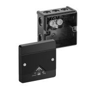 Dėžutė v/t [87x87x52] IP66 tuščia juoda be halogenų Abox025-L/sw - SPELSBERG