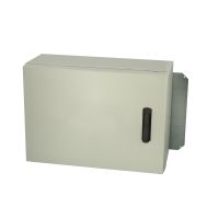 Spinta v/t [500x700x300] IP66 plastikinė su montažine plokšte tuščia ir rankena 2 užraktų pilkos spalvos ARCA 507030S - FIBOX