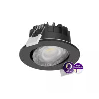 Šviestuvas į/l LED 6W IP20/65 2700/3000/4000K 550lm D-68mm H-43mm reguliuojamas dimeriuojamas 60 laipsniu juodos spalvos RS071B Ledinaire Clear Accent - PHILIPS