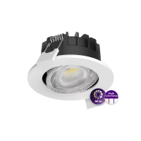 Šviestuvas į/l LED 6W IP20/65 2700/3000/4000K 550lm D-68mm H-43mm reguliuojamas dimeriuojamas 60 laipsniu baltos spalvos RS071B Ledinaire Clear Accent - PHILIPS