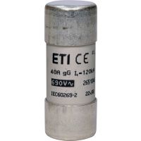 Saugiklis 40A 22x58mm gG 690V AC CH22 cilindrinis - ETI