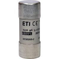 Saugiklis 50A 22x58mm gG 690V AC CH22 cilindrinis - ETI