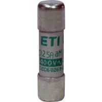 Saugiklis 0,25A 10x38mm aM 500V AC CH10 cilindrinis - ETI