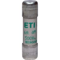 Saugiklis 6A 10x38mm aM 500V AC CH10 cilindrinis - ETI