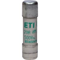 Saugiklis 20A 10x38mm aM 500V AC CH10 cilindrinis - ETI