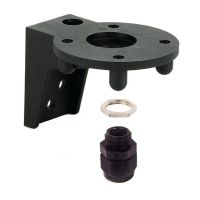 Tvirtinimas švyturėliui sieninis su sandarikliu juodos spalvos - WERMA