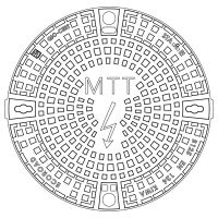 Liukas šuliniui D600mm ketinis su užraktu 12.5t, B125 klasė su užrašu MTT ir žaibu MEIERGUSS 802167 - EVOPIPES