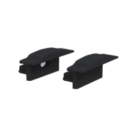 Dangtelis galinis LED profiliui su skyle juodos spalvos R2409 B - NORTHCLIFFE