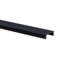 Dangtelis LED profiliui L-2m juodos spalvos R2409 B - NORTHCLIFFE