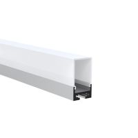 Profilis LED juostai v/t aliumininis 20.4x36.5 L-3m sidabrinės spalvos su dangčiu galiniais dangteliais ir tvirtinimo laikikliais S2036 SILVER 3m - NORTHCLIFFE