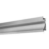 Profilis LED juostai į/l sieninis aliumininis 26.7x77.5 L-2m sidabrinės spalvos su dangčiu galiniais dangteliais ir tvirtinimo laikikliais W2778 SILVER 2m - NORTHCLIFFE