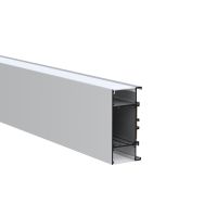 Profilis LED juostai v/t sieninis aliumininis 42.5x90 L-2m sidabrinės spalvos su dangčiu galiniais dangteliais ir tvirtinimo laikikliais W4390 SILVER 2m - NORTHCLIFFE