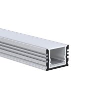 Profilis LED juostai v/t laukui hermetinis aliumininis 18x13 L-2m sidabrinės spalvos su dangčiu galiniais dangteliais ir tvirtinimo laikikliais I1813 SILVER 2m - NORTHCLIFFE