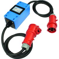 Skaitiklis elektros energijos su CEE kištuku ir lizdu su 2x1.5m kabeliu H07RNF 5x6mm2 PMID 400V/32A - PROTEC