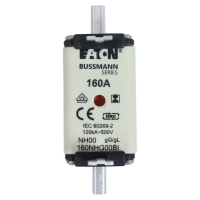 Bussmann series low voltage NH Fuse NH FUSE 160A 500V GL/GG SIZE 00 - EATON (pavadinimas tikslinamas)