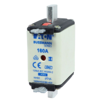 Bussmann series low voltage NH Fuse NH FUSE 160A 400V GG/GL SIZE 00 - EATON (pavadinimas tikslinamas)