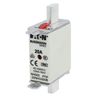 Bussmann series low voltage NH Fuse NH FUSE 20AMP 500V SIZE 000 GG MGL - EATON (pavadinimas tikslinamas)